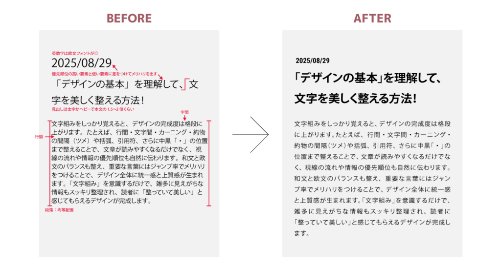 デザインが整う!Illustrator文字組みの基本ルール | 椿屋